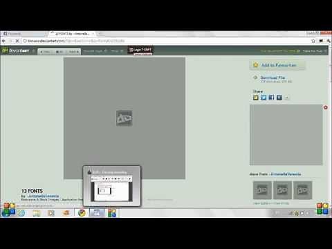 How To Download Fonts From Deviantart Tutoiral