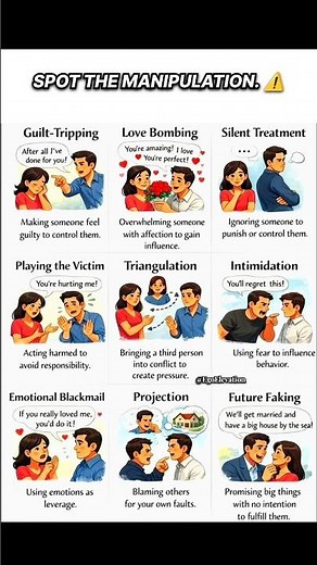 Types Of MANIPULATION You Must KNOW 🧠⚠️ #psychology #mindset #selfimprovement