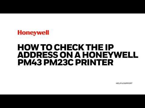 How to check the IP address on a PM43 PM23c printer