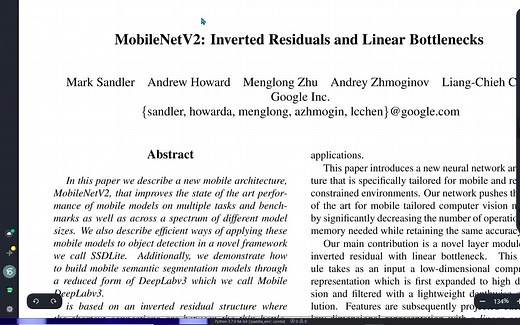 用Paddle手把手带你实现MobileNetV2网络( 论文理解)