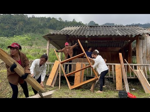 Lacking funds to build a new house, the two girls had to work hard at part-time jobs to earn extra