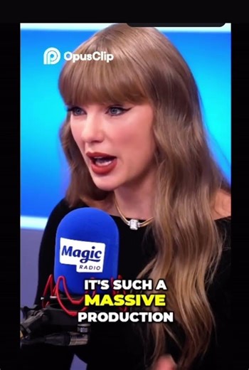 Taylor Swift talking about the unreal production behind her shows 😮 #taylorswift #youtubeshorts