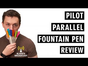 Pilot Parallel Calligraphy Fountain Pen Review 4K