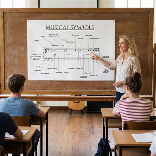 Musical Symbols Chart – Beginner Music Theory Reference for Students and Teachers | Printable PDF and PNG Digital Download - Etsy