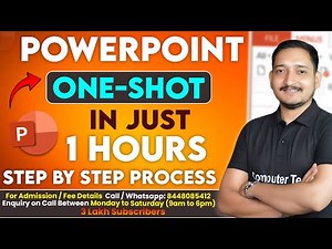 MS PowerPoint full course in one shot | Complete PowerPoint in Just 1 Hour | Computer Tech Academy