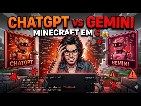 CHATGPT vs GEMINI: Criando MINECRAFT do ZERO em C 😤💻🔥