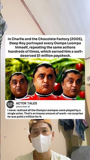 In Charlie and the Chocolate Factory (2005), Deep Roy portrayed every Oompa Loompa himself,