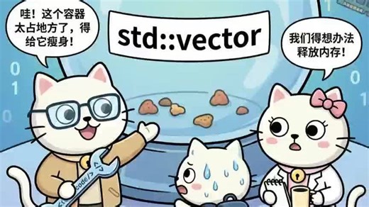 程序喵漫讲cpp之C  容器瘦身记：巧用交换技巧彻底释放内存