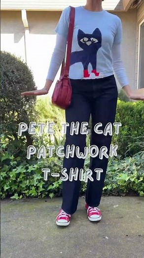 DIY DIARIES PART 4: PETE THE CAT PATCHES T-SHIRT 🐈‍⬛🎸🧵🪡