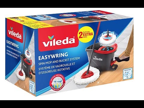 Vileda EasyWring Spin Mop & Bucket System - Unboxing / Installation / Demo