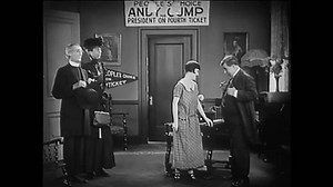 Us - 1924 - in this silent comedy, at a meeting with the mayor, a political candidate jumps and writhes in pain when bees in his pants sting him continuously. the meeting turns into a disaster.