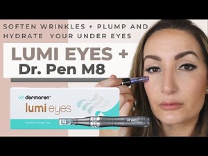 Soften wrinkles + Plump and hydrate your under eyes using Lumi Eyes & a Dr. Pen M8 microneedling Pen