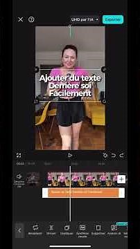 Astuce Capcut pour mettre le texte derrière une personne - version téléphone Capcut Application 🤓