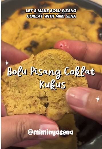 Bolu Pisang Coklat Kukus Takaran Sendok — Tanpa Oven & Mixer