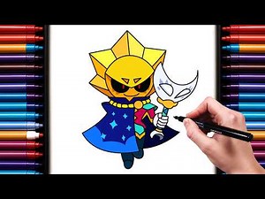 How To Draw Sirius From Brawl stars | 100th Brawler | Step by Step Drawing Tutorial