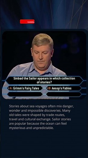Which Story Collection Features Sinbad The Sailor? 🌊📚 #quiz #millionaire #trivia #literature #books