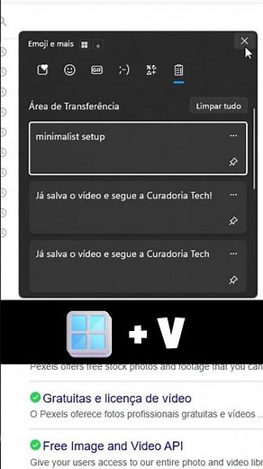 Como copiar e colar várias coisas ao mesmo tempo no PC #shorts #dicasdepc #atalhosdeteclado