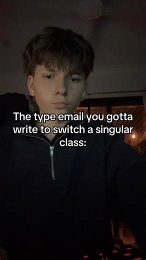 Cómo escribir un correo para cambiar de clase