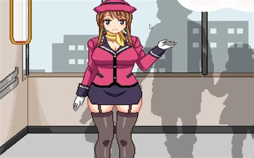 【日系SLG/像素风/全动态】电梯内的女孩 中文版