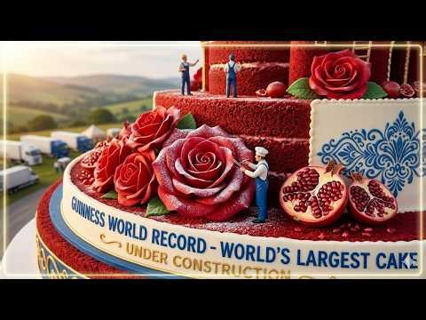 World’s Largest Cake Ever Made 🎂 | Guinness World Record Giant Castle Cake