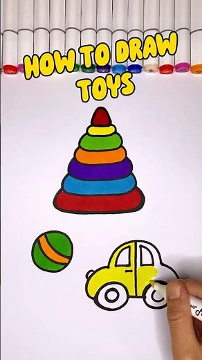How to Draw Toys Step by Step | Drawing Tutorial for Kids #howtodraw #drawing #tutorial #kids