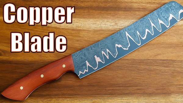 Crafting a Unique Copper Knife from Bandsaw Blades: DIY Guide to a Custom, High-Quality Blade!