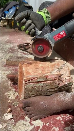 Wood Log Cutting Made Easy with Angle Grinder!