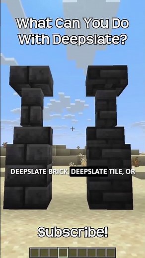 What Can You Do With Deepslate In Minecraft?!