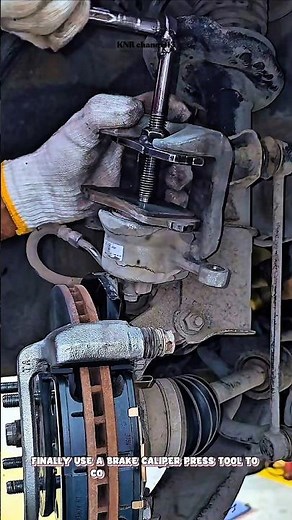 How to Replace Car Front Brake Rotor and Pads#shorts #satisfying #mechanic #repairs #technique