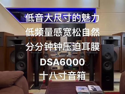 低音大尺寸的魅力低频量感宽松自然分分钟钟压迫耳膜DSA6000十八寸音箱#音响 #功放 #hifi #发烧 #高保真