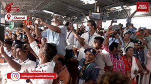 3K views · 85 reactions | PM Modi flags off the much-awaited Vande Bharat train from Chennai Central Railway Station which will ply between the state’s capital and Coimbatore. CM Stalin shared the stage with PM Modi. #ReporterDiary (#PramodMadhav) | India Today | Facebook