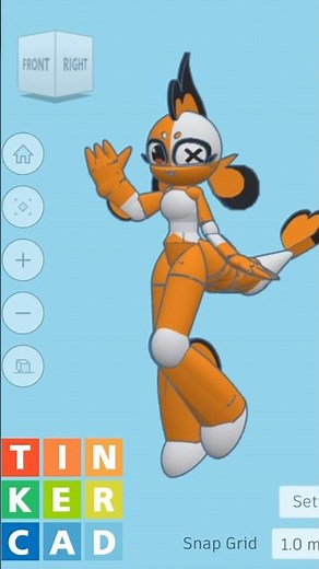 Ginger the Clownfish 3D Model Showcase ‪@Someone_Fishy‬ #tinkercad #someonefishy #gingerclownfish