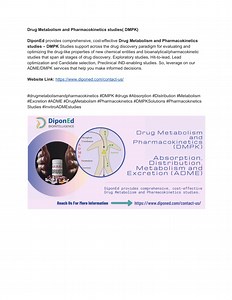 Drug Metabolism and Pharmacokinetics (DMPK) - SlideServe