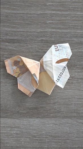Fold Money Butterfly - Schmetterling aus Geld falten #foldmoney #geldfalten #geldgeschenk #diy