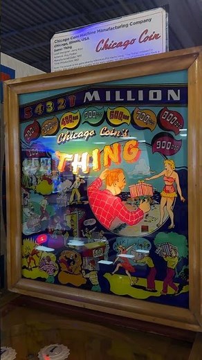 Did you know the backstory behind this pinball machine? (Chicago Coin's Thing 1951)