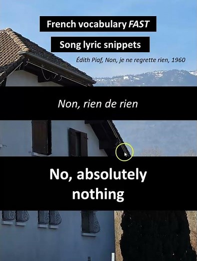 No, absolutely nothing / non, rien de rien #frenchforbeginner #learnfrench