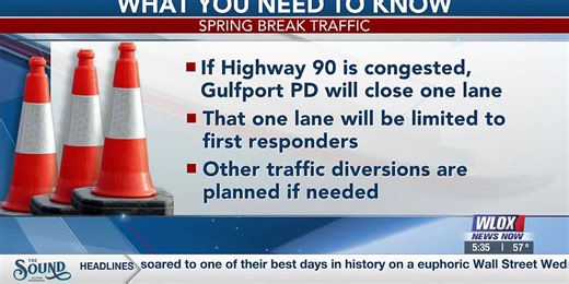 Gulfport prepares for heavy Spring Break traffic
