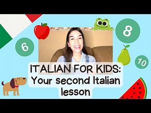 Your second Italian lesson 🇮🇹 Italian for kids