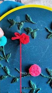 embroidery🪡design part -2 || @Tanisartofficial || #embroidery #aesthetic #design #viral #creative