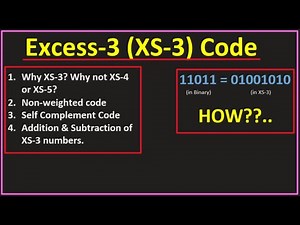 Excess-3 Code | XS-3 addition and subtraction