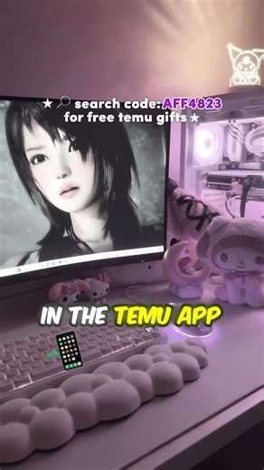 budget temu pc setup tour 🌸