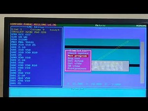 CNC MILLING DOSBOX #cnc #simulator #machine