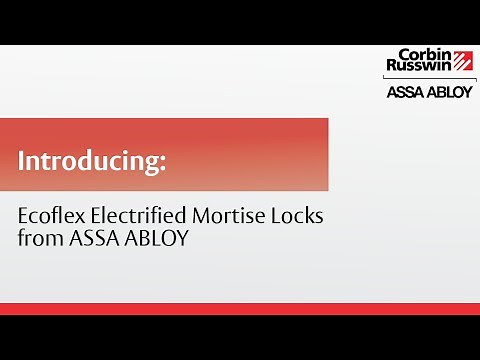 Ecoflex Electrified Mortise Locks from ASSA ABLOY