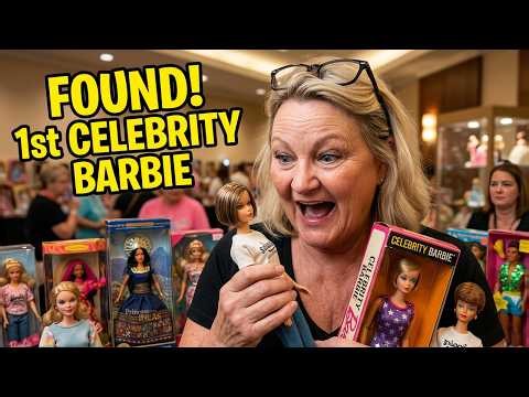 I Found the FIRST Celebrity Barbie! Doll Show Haul