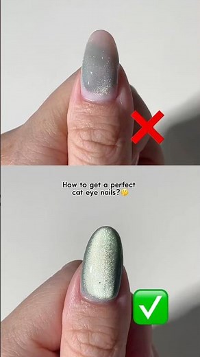 How to Get a Perfect Cat Eye Every Time 🧲 | Magnetic Gel Tips & Tricks #nailtutorial #nailhack