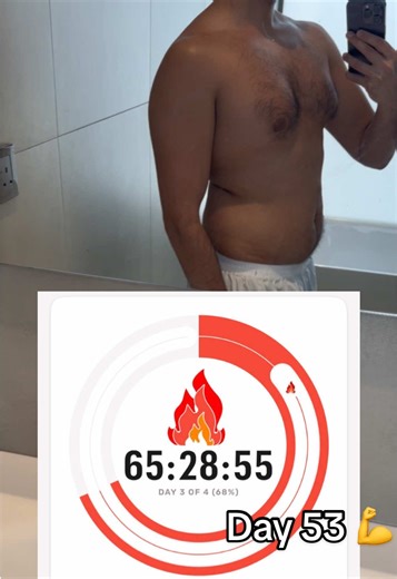 💪 Day 53 of 90 💪 الحمدلله على الصحة والعافية اليوم كان متعب اكثر من امس للامانه، ووايد طرت ببالي فكرت اني اوقف بس باذن الله ماني موقف الا لما اوصل خط النهاية! وهذا التحدي خلاني اتفكر بوايد امور على الصعيد النفسي والشخصي وباذن الله راح اشارككم التجربة كاملة لما اخلص 😄 الحين خل اقولكم شنو الإيجابيات والسلبيات اللي حسيت فيها اليوم. -الإيجابيات: ١- احس نفسي خفيف جدا ٢- الجوع تقدر تتحمله ٣- الحمدلله عايش وقاعد اتنفس 😂 -السلبيات: ١- النومه كانت جدا جدا سيئة ٢- جسمي متكسر شوي ٣- في تنميل بسيط بقاعة