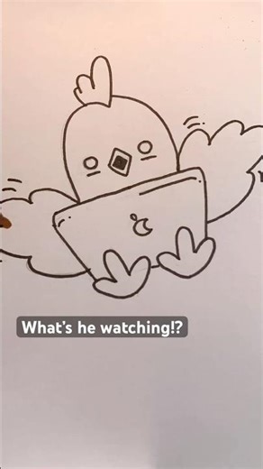 Wrong email! 🐔💻 #KawaiiArt #speedpaint #cuteanimals #easydrawing