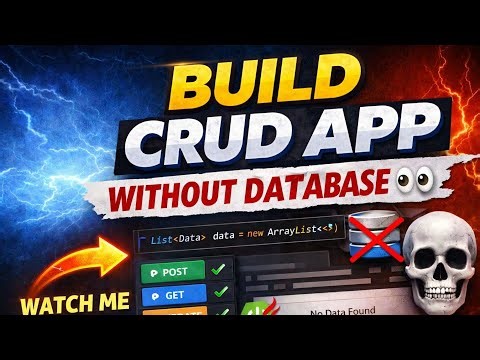 Build CRUD App Without Database (Spring Boot + Java). #backend #developer #java