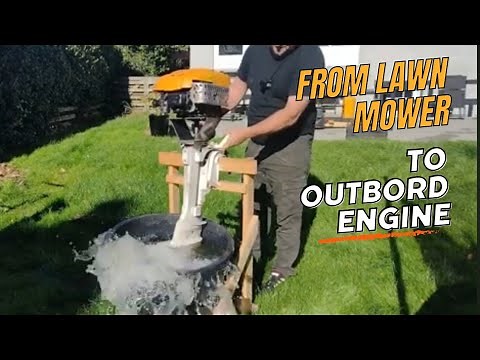 my homemade outboard motor from a lawn mower