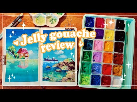 Miya/Himi jelly gouache 🌻🌈 // Unboxing + first impressions